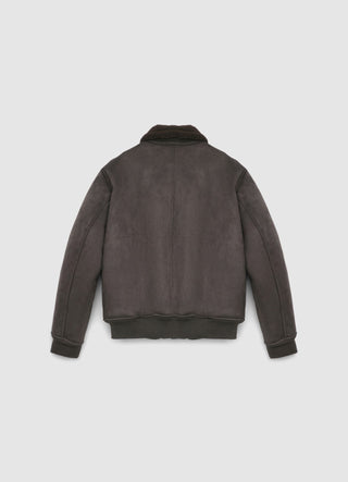 Bomber con collo alto e zip