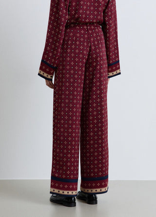 Patterned palazzo trousers