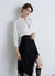 Classic solid-colour satin-effect shirt