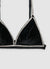 Triangle bra with rhinestones