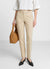 Cigarette trousers in cotton sateen