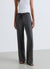 Palazzo-style gym trousers with drawstring waistband