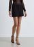 Plain shorts with satin waistband