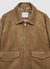 Suede-effect jacket with zip and flap pockets