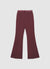 Flared trousers with a satin waistband