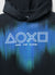 Felpa oversize con cappuccio stampa PlayStation
