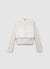 Pull avec insert effet peluche et fermeture éclair