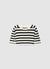 Striped over crop top
