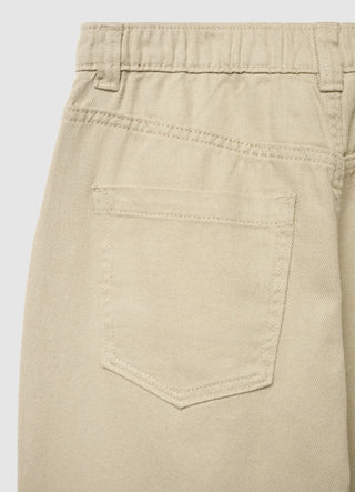 Plain-colour balloon trousers