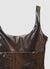 Top animalier con scollo ampio