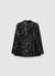 Giacca monopetto con paillettes