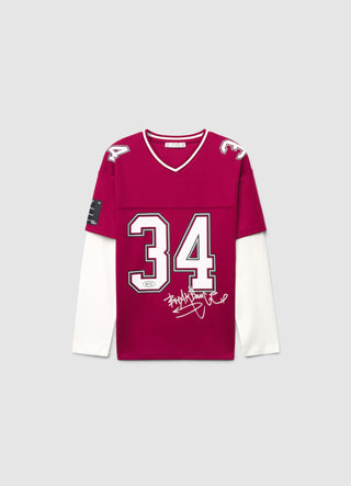T-shirt over con stampa numeri