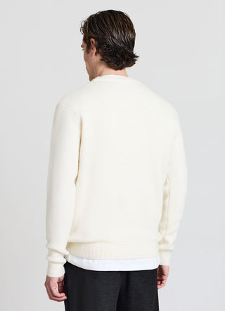 Pullover mit Rundhalsausschnitt aus flauschigem Strick