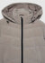 Short fitted padded jacket with hood