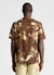 Linen blend shirt with floral print
