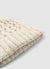 Shiny braided-effect beanie