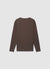 Solid colour waffle fabric crew neck T-shirt