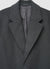 Single-breasted coat with notch lapel collar