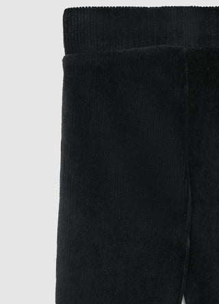 Leggings lunghi a zampa effetto luccicante