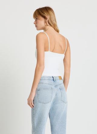 Solid colour bodysuit with thin straps