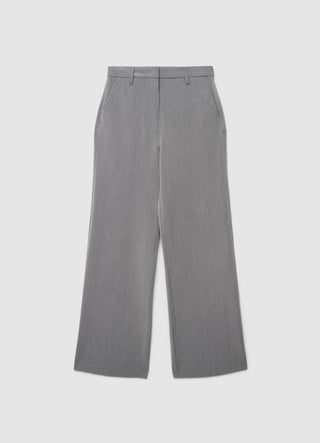 Pantaloni palazzo melange senza pinces