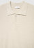 Long-sleeve solid colour polo shirt