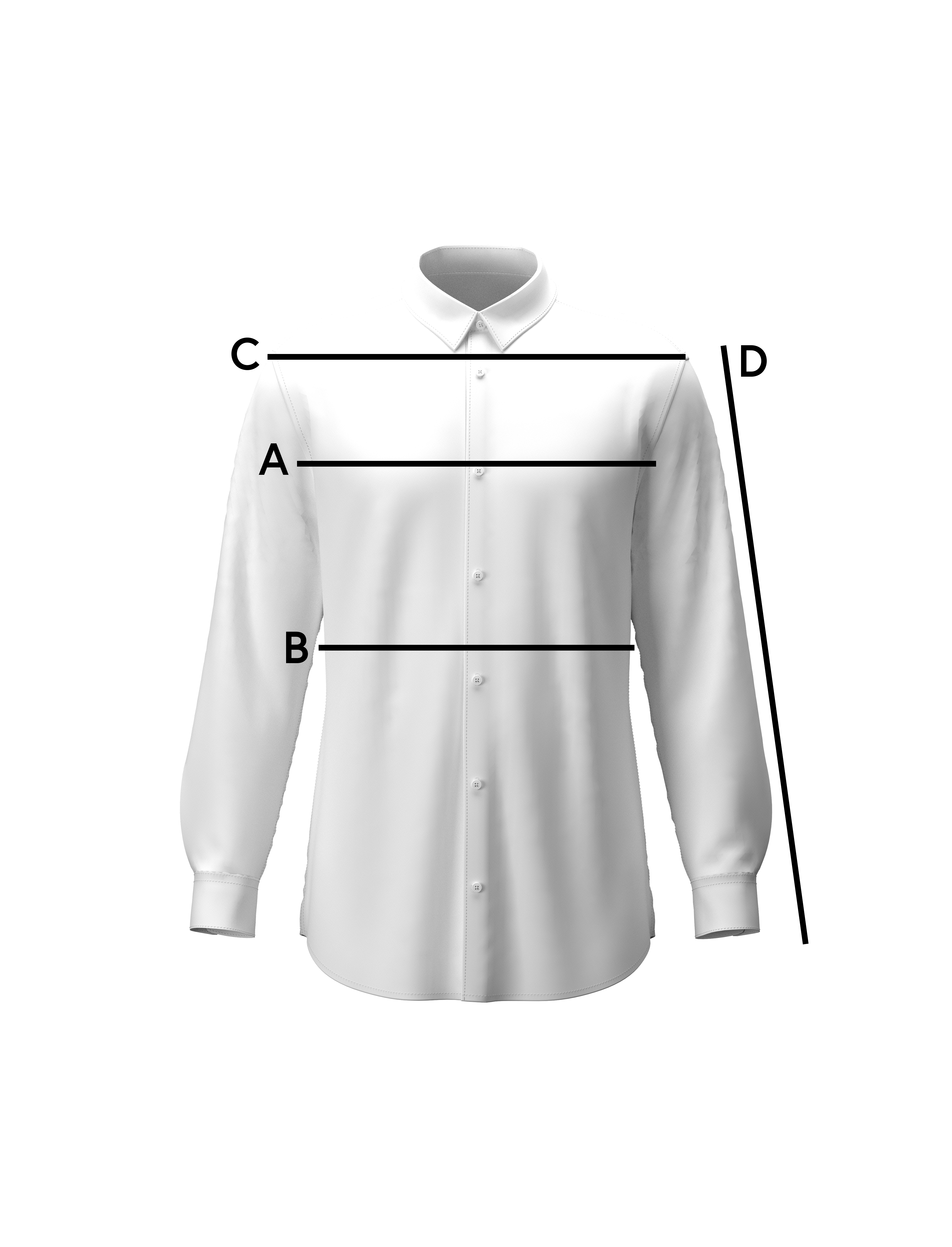 Guida punti di misura - Camicia ML Uomo