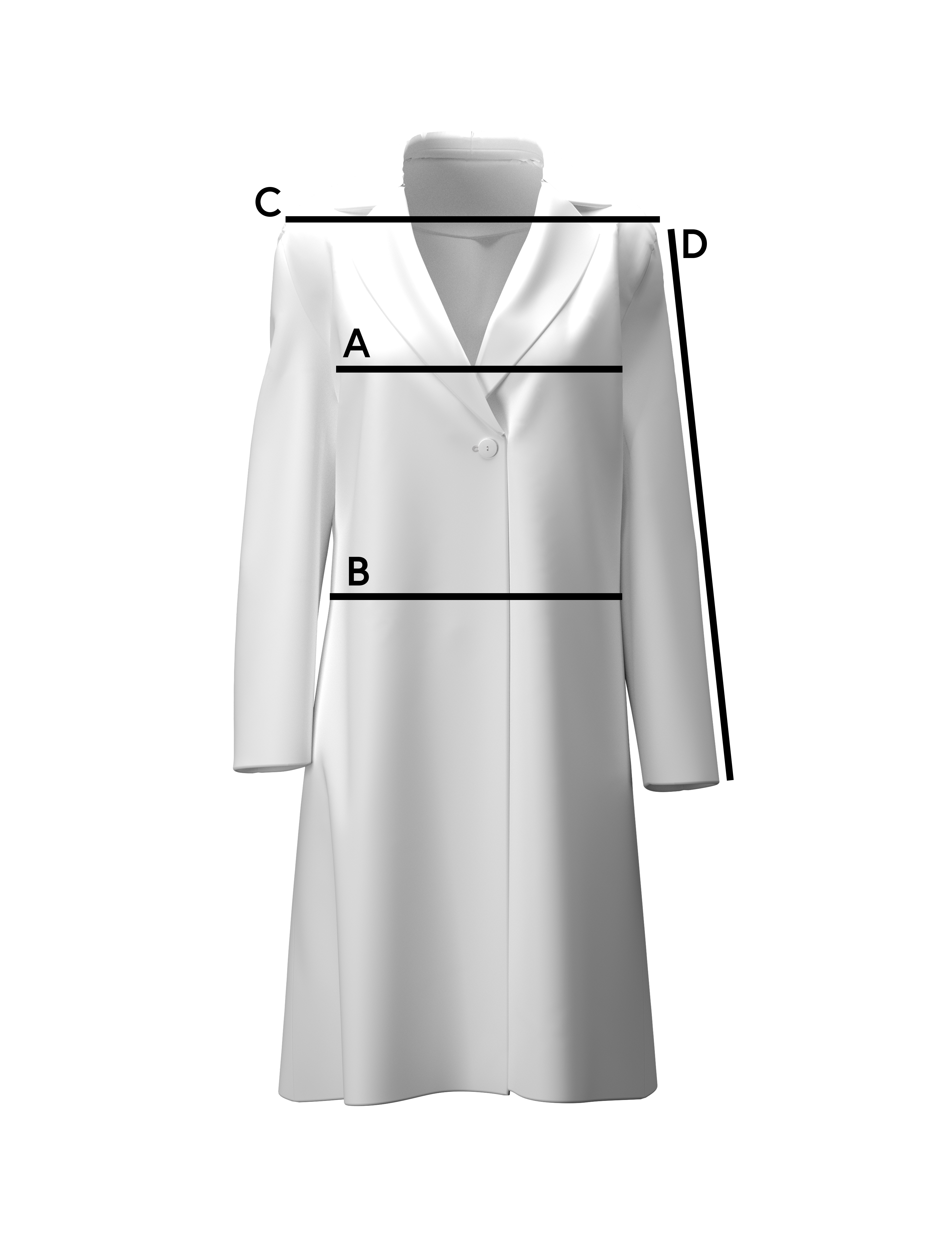 Guide des points de mesure - Epaule habillement Femme