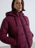 Short padded jacket with hood