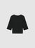 Ribbed T-shirt with wavy edges