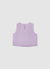 Top sleeveless vest with floral appliqués
