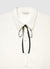 Camicia con colletto decorato e laccetto