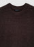 Solid colour crew neck jumper with raw edge finish