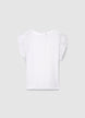 Blouse with ruffled sleeves - L