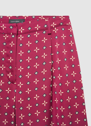 Patterned palazzo trousers