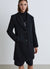 Three-quarter length single-breasted coat with two buttons