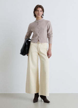 Cardigan avec col bijou et boutons