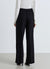 Wide-leg straight trousers with belt
