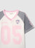 T-shirt con stampa numero e scritte