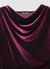 Draped midi dress in chenille