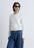 Honeycomb cardigan with jewel buttons