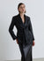 Leather-effect jacket with sash belt
