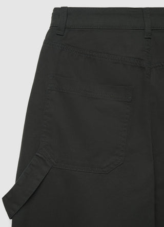 Solid colour balloon worker trousers
