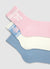 3er-Pack Socken mit Schriftzug und Schleife