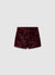High-waisted shorts with sequins