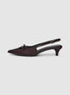 Slingback z paskami - 36