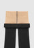 Double-layered plain-colour tights