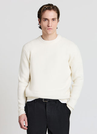 Pullover mit Rundhalsausschnitt aus flauschigem Strick