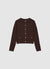 Honeycomb cardigan with jewel buttons