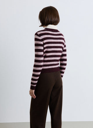 Maglia a righe girocollo